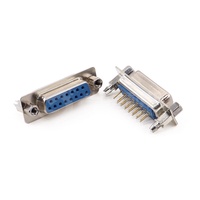 NOUVEAU Harpon à rivets DP9 DB9/15/25/37 Mâle et Femelle Plaque de soudage à pied droit Port série Socket RS232 COM Port