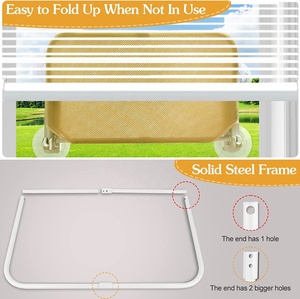 Hamaca para gatos con ventana para interior, cama extraíble y transpirable, se pliega fácilmente - Product Image 3