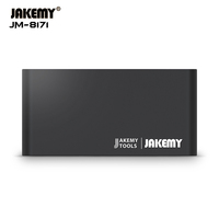 JAKEMY JM-8171 OEM – Kit d'outils portables pour réparation de téléphones portables, ordinateurs et manettes de jeu – Acier au chrome-vanadium certifié CE – Étui de réparation