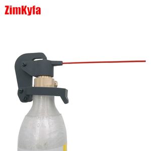 Pistolet à air comprimé en plastique noir ZimaKyfa, simple et personnalisable, pour le nettoyage, compatible avec les cylindres CO2 Sodastream Tr21-4, support OEM - Product Image 1