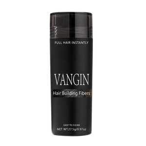 Kératine instantanée Épais 27.5g Fibres Poudre de Repousse Spray Noir Logo Conception Coton Cheveux Construction Fibres Chimique Texturation - Product Image 2