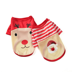2025 Autumn Winter Classic Style Eco-friendly Santa Claus Coats &amp; Jackets Dogs Polyester Pet Clothing Solid Christmas - Product Image 5