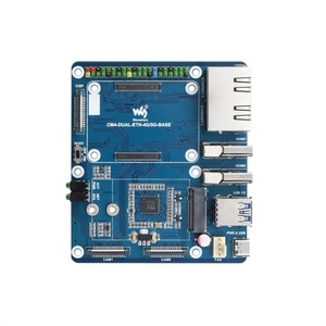 为覆盆子皮计算模块<span class=keywords><strong>4</strong></span>设计的双千兆以太网5G/4g基板 - Product Image 3