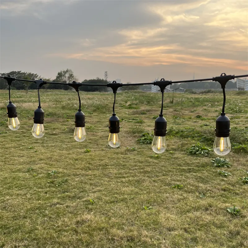 Comercial impermeável ao ar livre Decore LED plástico Shatterproof lâmpada S14 Festoon Luz