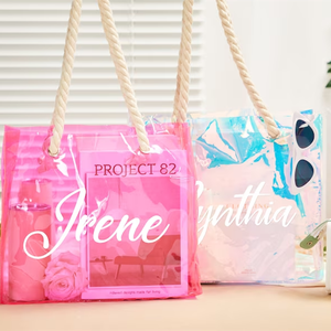 Cá nhân <span class=keywords><strong>PVC</strong></span> mua sắm túi rõ ràng Tote Túi biểu tượng tùy chỉnh Đảng rõ ràng minh bạch bãi biển túi quà tặng với biểu tượng tùy chỉnh - Product Image 3