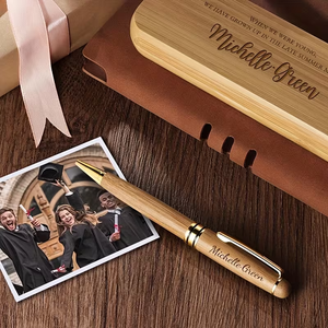 Scatole regalo personalizzate in <span class=keywords><strong>legno</strong></span> vuote per penne, graziose scatole per penne in <span class=keywords><strong>legno</strong></span>, incisione laser personalizzata per ufficio, espositore in <span class=keywords><strong>legno</strong></span> per penne - Product Image 3