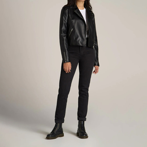 Chaqueta de Motocicleta de Invierno de Alta Gama, Chaqueta de Cuero Genuino Personalizada, Abrigos de Cuero Genuino Vintage para Mujer - Product Image 5