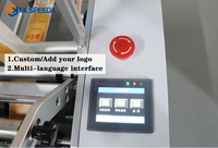 Machine à Étiqueter Portable pour Étiquettes Rondes, Machine Manuelle d'Application d'Étiquettes pour Bouteilles en Plastique