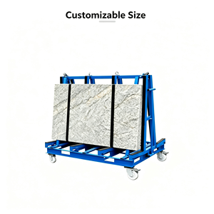 Carretilla de Plataforma Plana Tipo A de Alta Resistencia, Plataforma de Acero Laminado en Frío de 120x75cm, Capacidad de 1500kg, Ruedas Silenciosas de 8'', Mango Plegable - Product Image 6