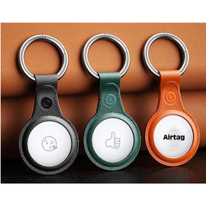 Custodia in Pelle PU per AirTag e <span class=keywords><strong>Cover</strong></span> AirTag Design Traforato Modello BTS11 4 Colori - Product Image 2