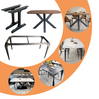 Pieds de table en métal robustes et modernes LIFENG, faciles à installer, pour salon, chambre, bureau à domicile, base de meubles