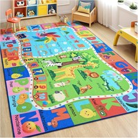 Tapis de sol de luxe au design moderne personnalisé, tapis décoratif durable, tapis imprimé pour enfants, tapis de jeu pour enfants