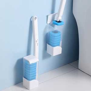 Disposable Toilet Brush <b>Sponge</b> Replacement Heads Cleaning Set Rectangle Plastic <b>Bath</b> Tool - Product Image 3