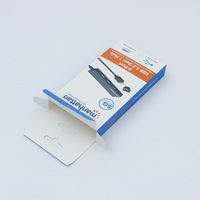 Boîte d'emballage personnalisée en carton écologique recyclé pour hub USB 3.2 4 ports avec doublure en éponge et gaufrage mat