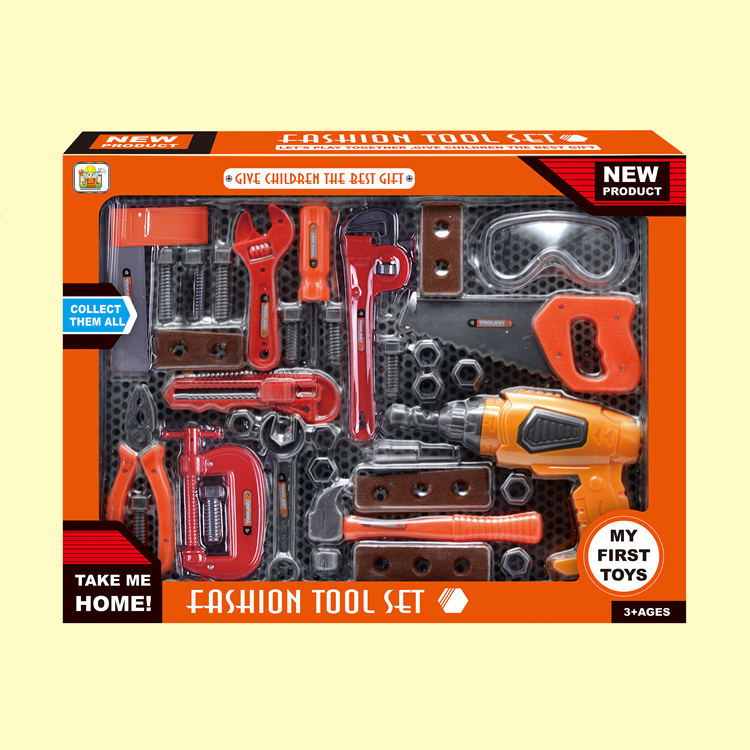 Горячая Распродажа 2023, детский ручной инструмент, игрушечный пластиковый набор инструментов для DIY