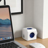 Multiprise compacte française 3 prises CA 2 ports USB Charge rapide Protection contre les surtensions pour la France