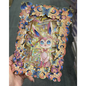 Cartes PY dessinées à la main, cartes <span class=keywords><strong>Pokémon</strong></span> rares, Mega Dream <span class=keywords><strong>Pokémon</strong></span>, Shine Together, cartes personnalisées, anime, elfes, bébés, cartes, cartas, affichage, Funism - Product Image 3