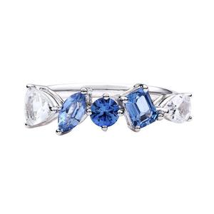 Pendientes <span class=keywords><strong>de</strong></span> Moda para Mujer, Estilo <span class=keywords><strong>Instagram</strong></span>, Geométricos, Color Azul Arcoíris, Chapados en Oro, con Incrustaciones <span class=keywords><strong>de</strong></span> Circonitas Coloridas, Estilo Europeo Americano - Product Image 5