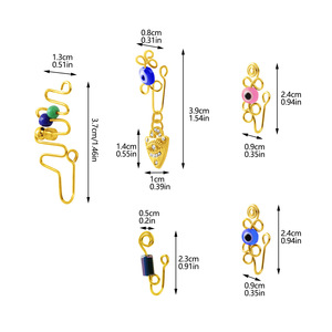 2024 nuevo diseño anillo de moda para la nariz, Piercings, joyería para el cuerpo no perforada, anillo único para la nariz y la <span class=keywords><strong>cara</strong></span> - Product Image 6