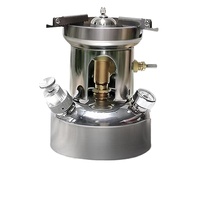 Réchaud de camping portable intégré pour carburant liquide, essence, kérosène, alcool, cuisinière d'extérieur pour la nature