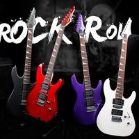Gitar Elektrik OEM D-150 6-Senar, Body Basswood, Neck Maple Kanada, Finishing High-Gloss, 24-Fret, Modern Putih