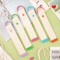 Logo personnalisé 32mm style coréen nylon porte-clés lanière étudiant brodé sangle étiquette nominative