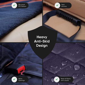 غطاء سرير وحصيرة وحاجز للحيوانات الأليفة في المقعد الخلفي للسيارة مصنوع من قماش أكسفورد 600D - Product Image 4