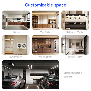 Juego <span class=keywords><strong>de</strong></span> Muebles <span class=keywords><strong>de</strong></span> Cocina Modulares Modernos <span class=keywords><strong>de</strong></span> <span class=keywords><strong>Aluminio</strong></span> Ecológico <span class=keywords><strong>con</strong></span> Cajones y Cestas, Diseño Europeo para Villas, Apartamentos y Hospitales - Product Image 6