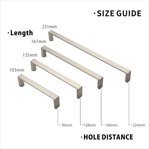 Armoire de cuisine au design moderne <span class=keywords><strong>2042</strong></span>, quincaillerie pour placard de cuisine, conception moderne de bonne qualité, poignée d'armoire - Product Image 2