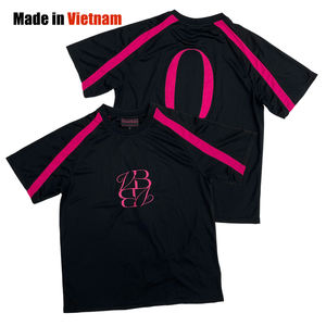 Camisetas de Fútbol Personalizadas de Gran Tamaño con Cuello Redondo, Estilo Urbano, Logotipo Bordado en Poliéster, Transpirables - Product Image 1