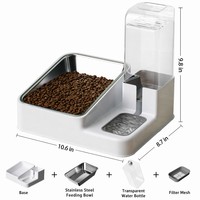 Gamelle anti-renversement 2-en-1 pour chien et chat au design moderne – Bols anti-déversement pour nourriture et eau pour animaux de compagnie