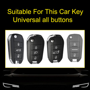 Innofit PUB1 chìa khóa xe Bìa Shell TPU nút trong suốt cho PEUGEOT 508 dongfeng <span class=keywords><strong>Citroen</strong></span> SEGA C4 gấp trường hợp quan trọng phổ - Product Image 2