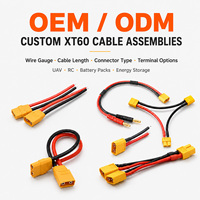 Conector XT60 al por mayor, macho chapado en oro de latón con carcasa de nailon amarilla, hembra de 2 pines, adaptador de alta corriente para batería