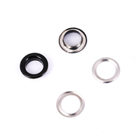 Œillets métalliques colorés peints par pulvérisation en gros, œillets pour chaussures, rivets creux, œillets pour cordons, œillets de suspension, œillets de type œil de poulet