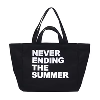 Vente en gros Extra Large Sac fourre-tout en toile de coton biologique pour femmes Sac à provisions durable et réutilisable Logo personnalisé Long Écran moyen