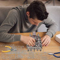 Piececool HP308-RS Sky Royal Puzzle 3D en métal, kit de construction en métal 3D pour adultes et enfants