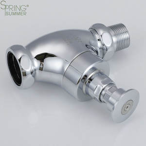 Robinet de <span class=keywords><strong>chasse</strong></span> <span class=keywords><strong>d</strong></span>'<span class=keywords><strong>eau</strong></span> en laiton à retardement manuel, <span class=keywords><strong>bouton</strong></span> <span class=keywords><strong>poussoir</strong></span>, printemps été - Product Image 2