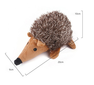 卸売歯モラーインタラクティブ環境にやさしいクリンクル犬のおもちゃきしむハリネズミの形咬傷耐性ぬいぐるみ犬の噛むおもちゃ - Product Image 3