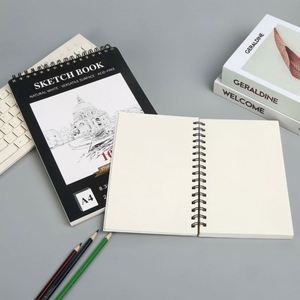 Cuaderno de Dibujo Espiral A4 para Estudiantes de Arte, Papel Grueso, Libre de Ácido, Pulpa de Madera Natural Blanca, Superficie Versátil para Acuarela, Venta al Por Mayor - Product Image 2