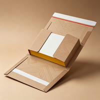 Boîte d'emballage en carton ondulé pliable personnalisée avec logo imprimé, boîte cadeau, boîte d'emballage pour livres, vêtements, expédition, boîtes d'emballage en papier