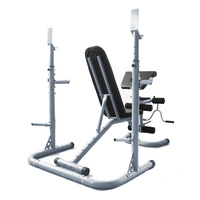 Banc de musculation réglable, haltère, équipement de gymnastique, station d'alimentation à domicile, support de squat, support d'entraînement multifonction en métal