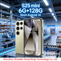 S25 Mini Téléphone Android 14 6+128G Écran 5 pouces Dernier Smartphone 5G 2026 Batterie 5000 mAh Bandes 5G LTE Globales Reconnaissance d'images IA