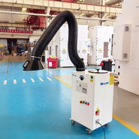 Nouveau collecteur de poussière mobile industriel vertical Moland avec bras d'extraction, haute efficacité 99,9%