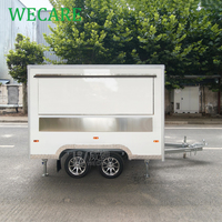 WECARE Voedselwagens Lemonade Smoothies Bar Slush Fris Fruit Sap Bier Koffie Snacks Foodtruck Aanhangwagen met Koelkast