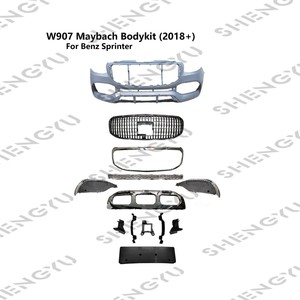 Autocarrozzatura del paraurti anteriore con griglia per velocista <span class=keywords><strong>Mercedes</strong></span> benz W906 W907 W910 <span class=keywords><strong>2018</strong></span> + aggiornamento a Maybach - Product Image 5