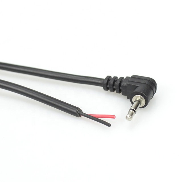 Custom Right Angle Audio Cable 2.5mm Aux 2 Pole Cord
