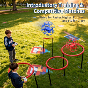 <span class=keywords><strong>Dron</strong></span> K26 MAX UFO con Control Remoto, <span class=keywords><strong>Dron</strong></span> de Fútbol para Principiantes, Vuelo con Maniobras, Rotación de 360°, Mantenimiento de Altitud, Batería Recargable - Product Image 3