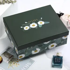 Unique Floral Design Accompaniment Gift Tumbler Towel Skin Cream Essential Oil Packaging Box