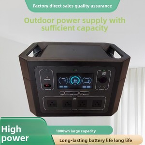 Générateur solaire portable 2000W pour la maison, la vie quotidienne, l'extérieur, à ondes sinusoïdales pures, avec charge solaire, pour le camping, 1000Wh - Product Image 1