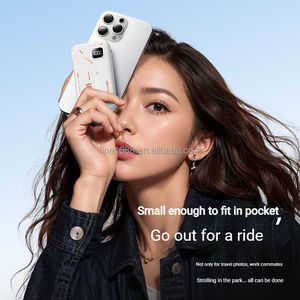 <span class=keywords><strong>DOM</strong></span>/OEM Nouvelle batterie Li-polymère avec prise secteur AC, 20000mAh, affichage numérique LED, charge rapide 22.5W, batterie externe avec 3 câbles - Product Image 4